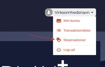 Reservationsknappen på billetsiden